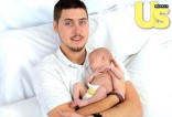 Leah's husband Jeremy Calvert and their daughter Adalynn Faith Calvert