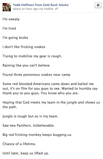 Gold Rush Todd Hoffman Jungle