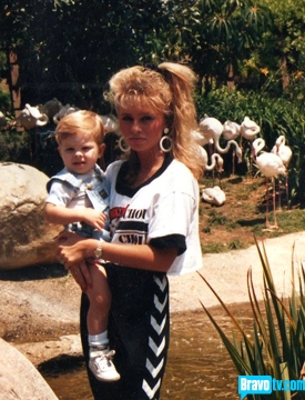 Tamra Barney and Ryan Vieth when he was a baby
