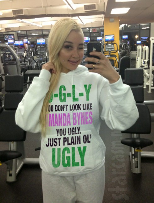 UGLY you don't look like Amanda Bynes sweatshirt