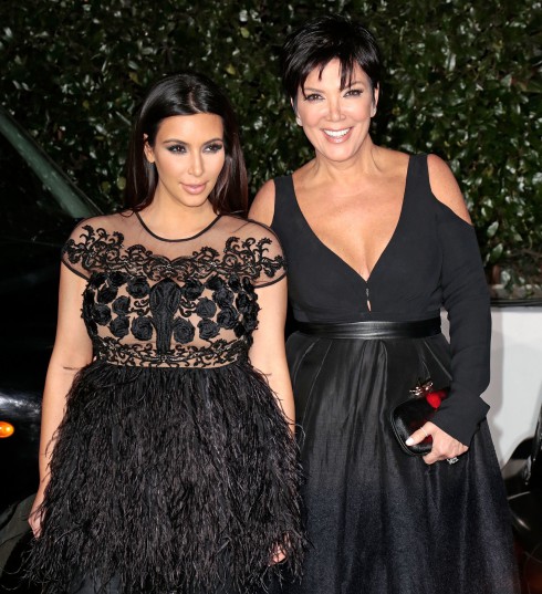 Topshop Topman LA Opening Party held at Cecconi's including Kim Kardashian and Kris Jenner in West Hollywood, California, United States.