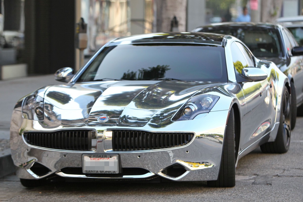 Chrome Fisker Karma