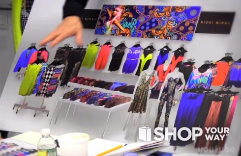 Kmart's the Nicki Minaj Collection samples board