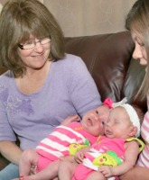 Grandmother gives birth to her twin granddaughters