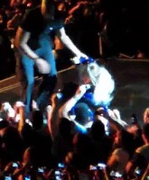 VIDEO Beyonce nearly pulled off stage by crazed fan in Brazil