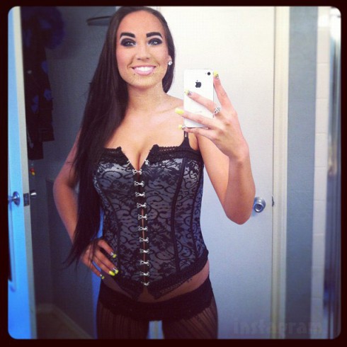 Claire Jimenez Big Tips Texas sexy bunny lingerie