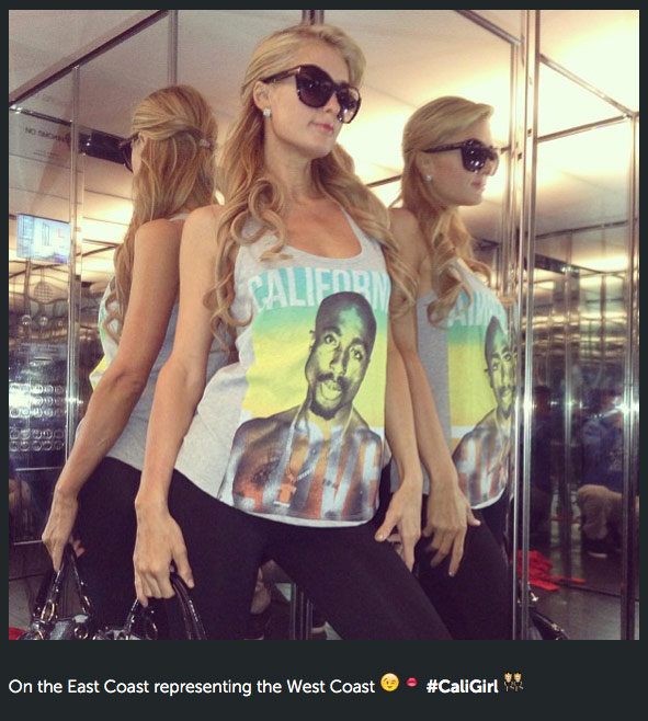 paris hilton rainbow shirt