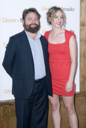 Zach Galifianakis' wife Quinn Lundberg is pregnant and has gone into labor!