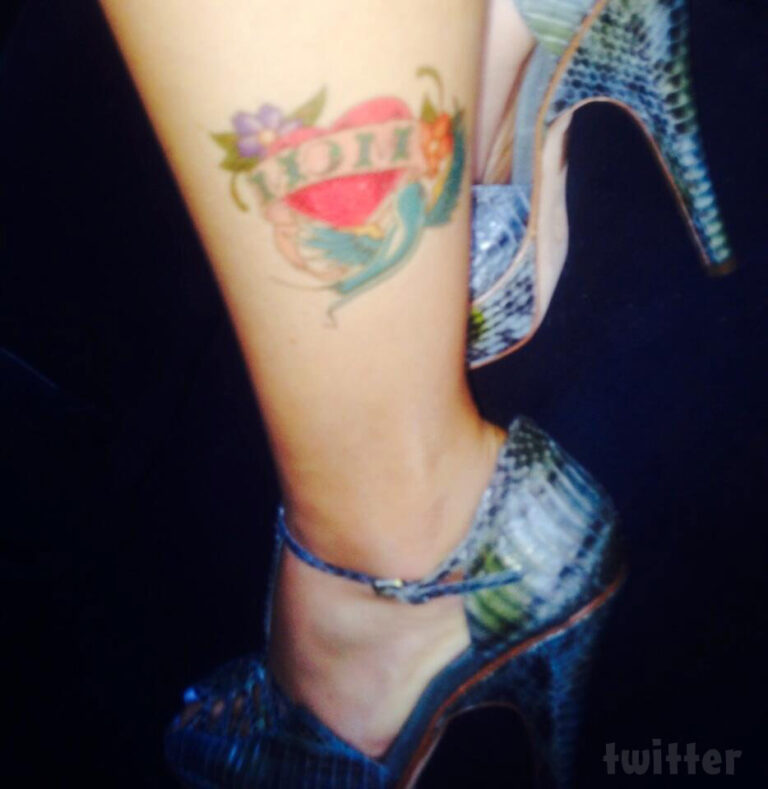 Farrah Abraham mom tattoo on her ankle