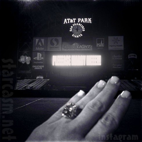 Kim Kardashian engagement ring from Kanye West