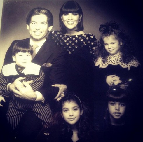 Kris and Robert Kardashian - Family Picture