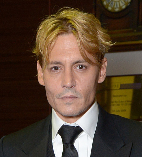 Johnny Depp went blonde