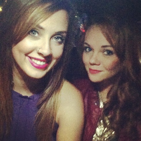 Buckwild's Anna Mari Davis and Carra Parrish filming together in New York City October 2013