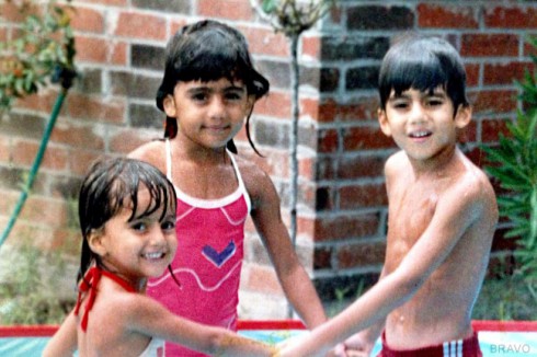Lilly Ghalichi as Neelufar Ghalichi with her brother and sister in Texas