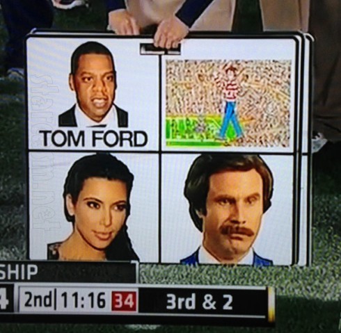 Auburn Ron Burgundy Kim Kardashian Jay-Z Where's Waldo sideline Rose Bowl