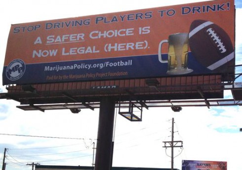 Denver Broncos - Marijuana Policy Project Billboard