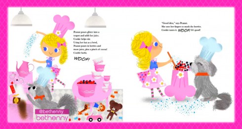Bethenny Frankel Cookie Meets Peanut children's book interior