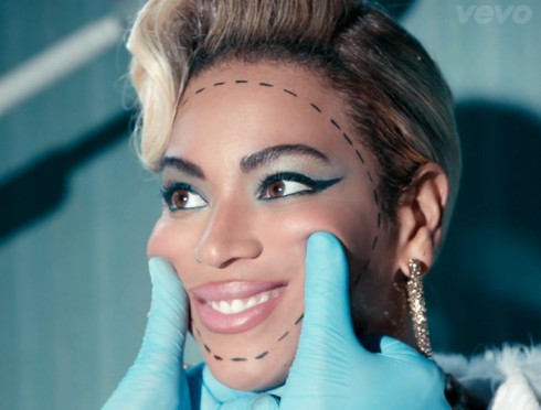Beyonce Pretty Hurts music video plastic surgery smile