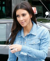 PHOTOS Kim Kardashian dons a Canadian tuxedo while shopping with Serena Williams