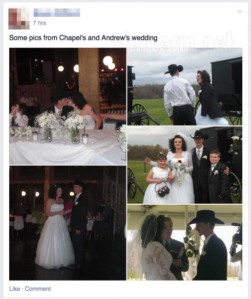 Breaking Amish Andrew Schmucker Chapel Peace wedding photos Facebook