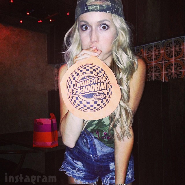 Emily Maynard white trash bash bachelorette party whoopee cushion