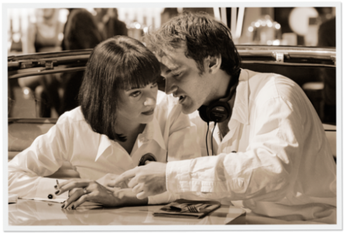 Quentin Tarantino and Uma Thurman - Pulp Fiction Behind the Scenes