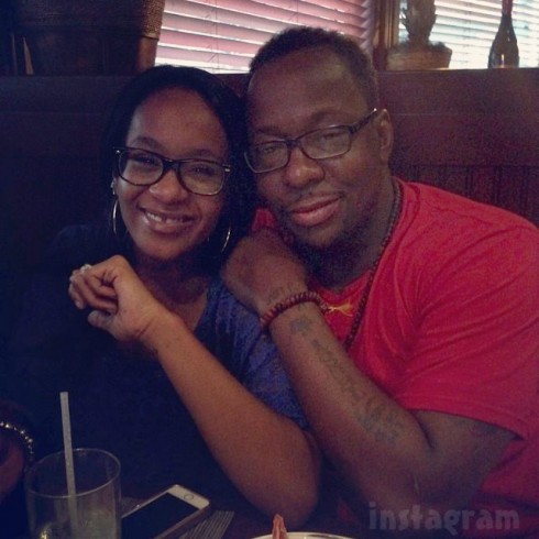 Bobby Brown with daughter Bobbi Kristina for Fathers' Day 2014