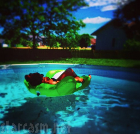 Chelsea Houska Swimsuit Pool Time