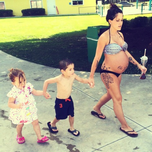 Jenelle Evans Baby Bump - Jace and Emory