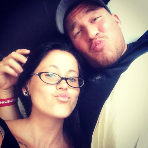 Jenelle Evans and Nathan Griffith duckfaces