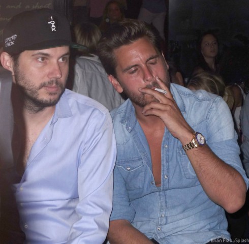 Scott Disick Partying in Hamptons