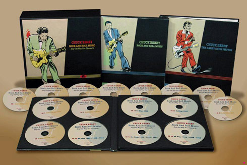 Complete Chuck Berry Bear Family box set open - click to enlarge