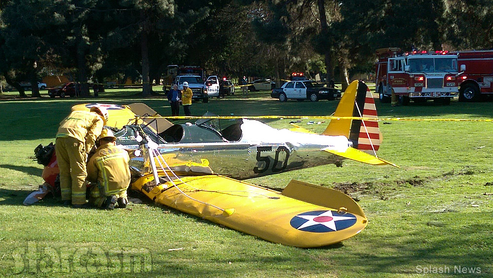 Harrison ford crashes plane