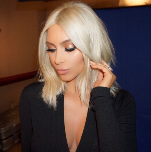 Did Kim Kardashian Already Ditch Her Blonde Hair? - MTV