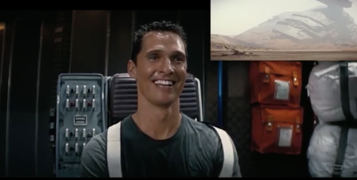 Watch Matthew McConaughey watch the new Star Wars trailer