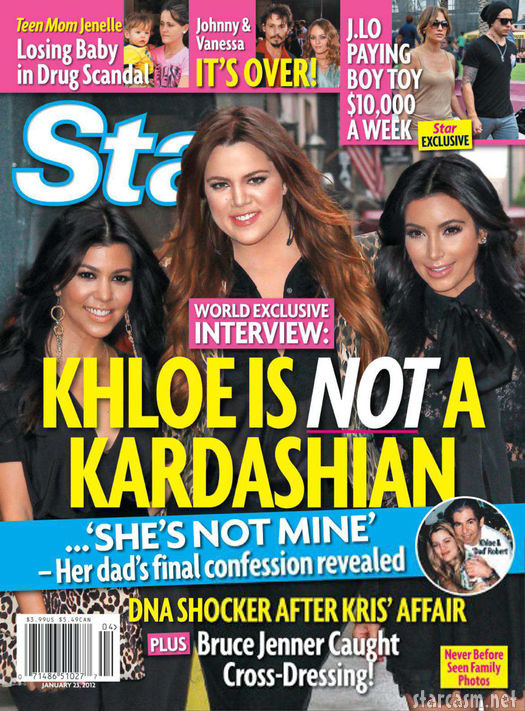 Star Magazine Cover January 23, 2012 Bruce Jenner Transvestite