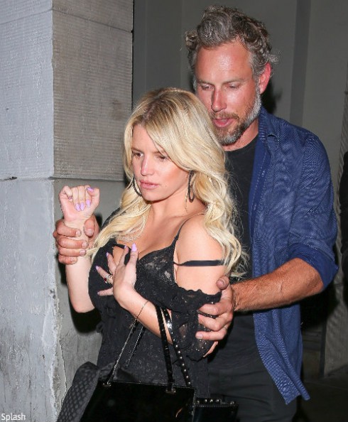 Jessica Simpson Drunk with Eric Johnson