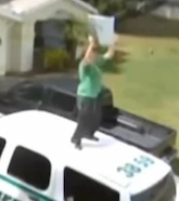 VIDEO Florida man dances atop police cruiser to avoid vampires