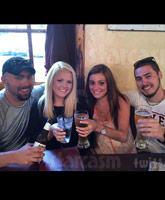 Corey Simms drinks with Miranda, Jeremy Calvert & Brooke in #lifeafterleah photo