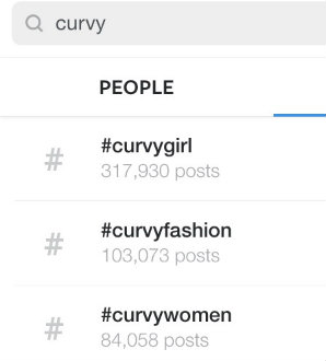 Backlash after Instagram bans #curvy, but not #skinny or other terms