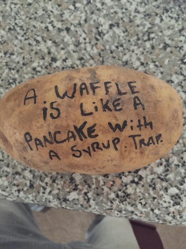Texas man makes $10,000 per month selling potato messages