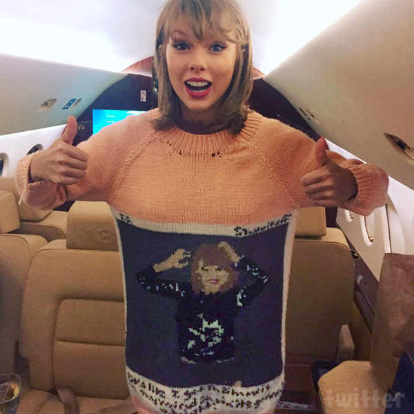 PHOTO Taylor Swift's fanmade Polaroid knit sweater is 'everything