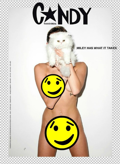 PHOTOS Miley Cyrus bares all and goes full frontal for Candy Magazine shoot