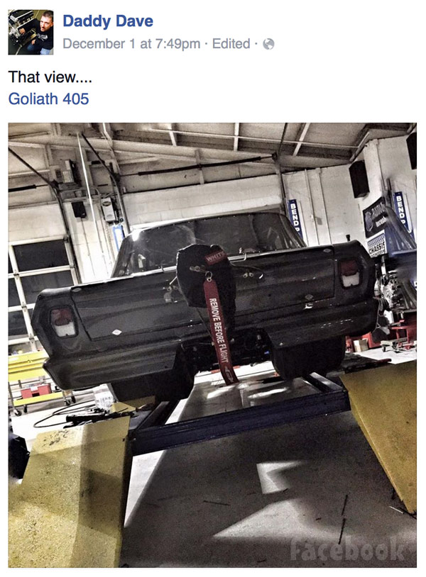 Street Outlaws Big Chief Daddy Dave Unveiling New Cars At Pri Later This Month Starcasm Net