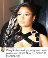 Nicki Minaj goes off on ex Safaree Samuels via Twitter, his rep responds