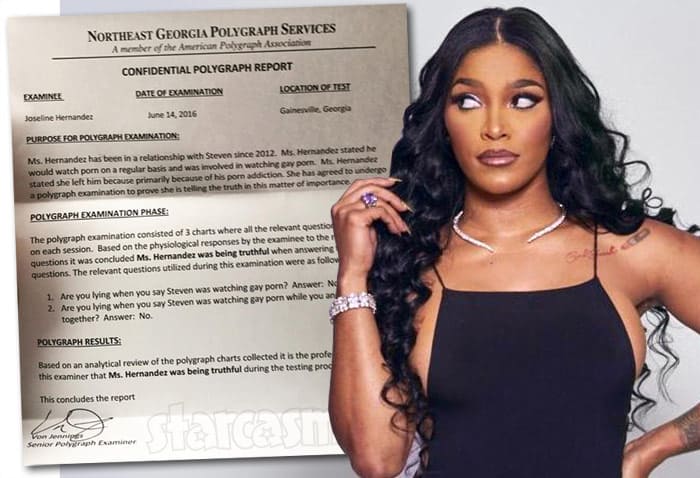 Gay Porn On The Net - Joseline Hernandez shares polygraph test results about ...