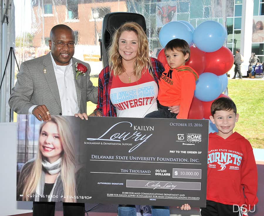 Kail Lowry scholarship check Delaware State University