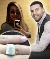 PHOTO Apollo Nida gave Sherien Almufti a prison paper towel engagement ring
