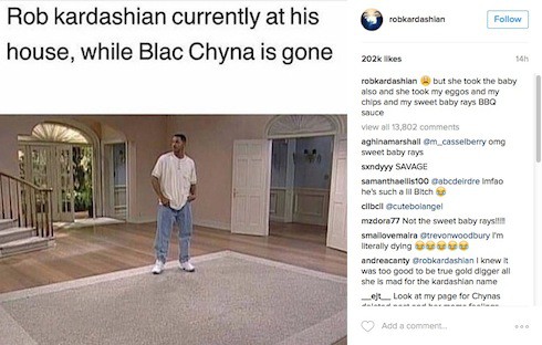 Rob & Chyna publicity stunt breakup 2