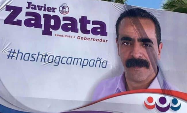Javier Zapata campaign poster hashtagcampana